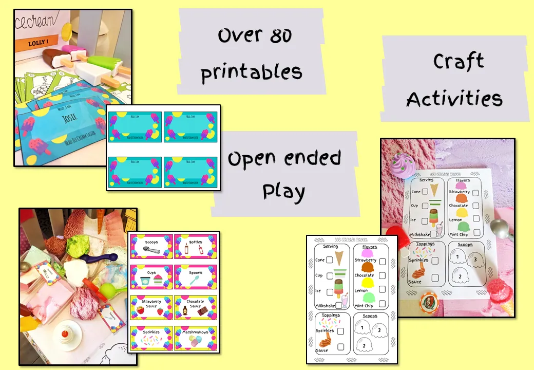 Ice Cream Shop Pretend Play