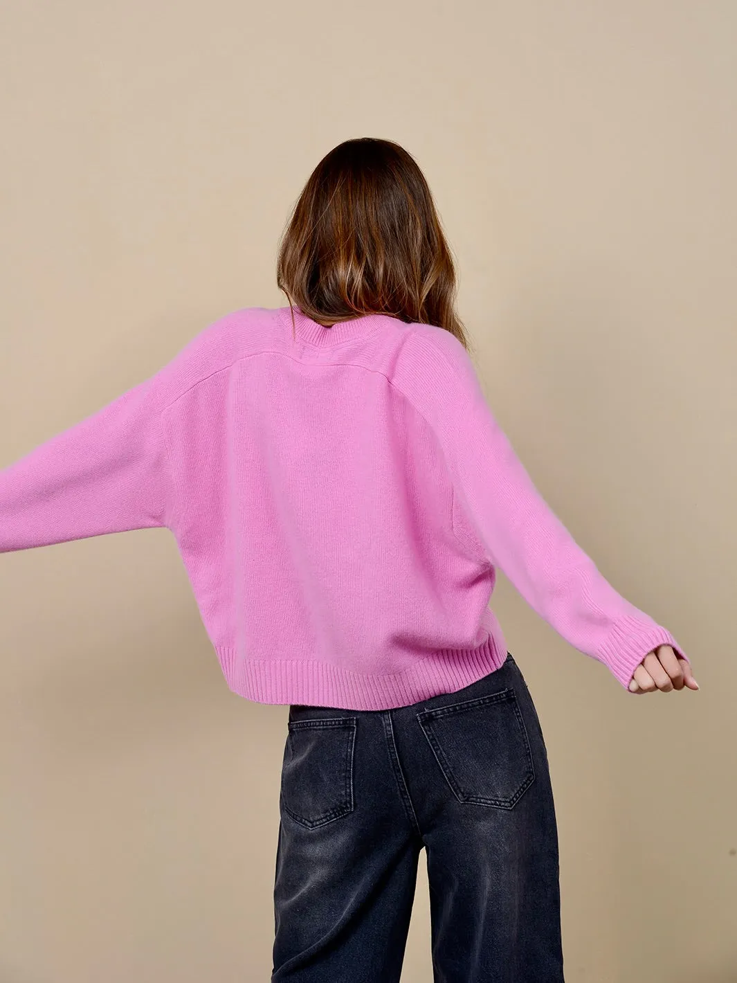 Iliana Cashmere Boxy Crewneck