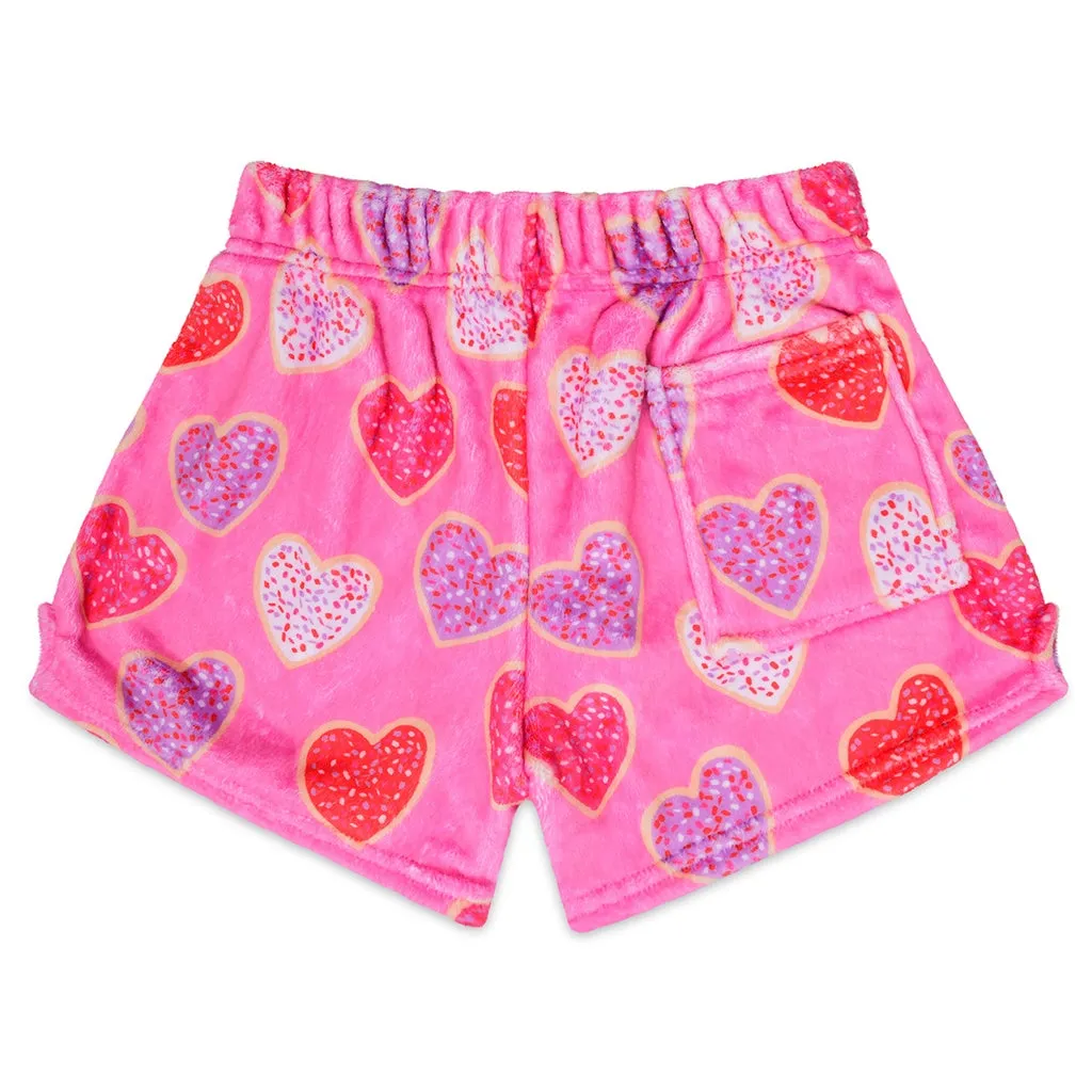 Iscream- Heart Cookies Plush Shorts
