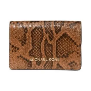 Jet Set Flap Card Case Brown