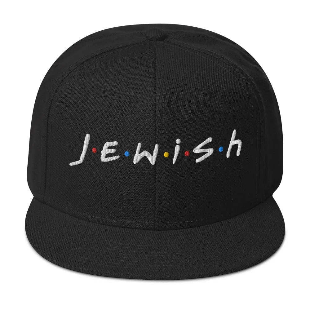 Jewish Black Unisex Flat Top Cap