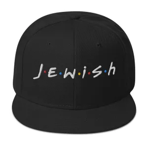 Jewish Black Unisex Flat Top Cap