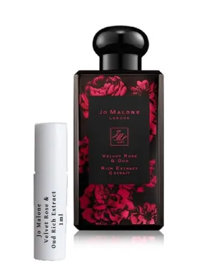 Jo Malone Velvet Rose & Oud Rich Extract samples