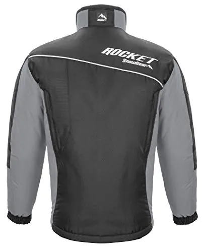 Joe Rocket Men's Snowgear Storm XC Jacket (Black/Grey, Small)