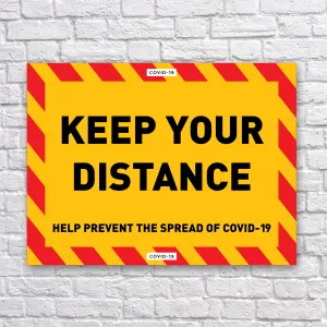 Keep Your Distance Sign