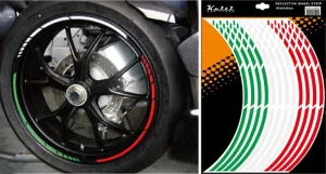 Keiti Reflective Wheel Stripe Green