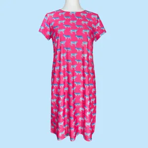 Key West Dress in Cougar Romp Pink (Sample)