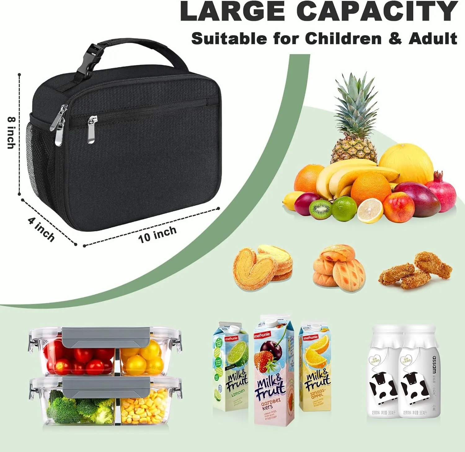 Kids Lunch Bag, Insulated Children Lunch Tote Bag for School