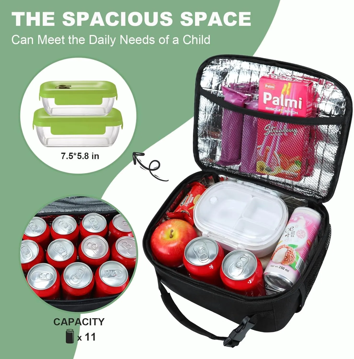 Kids Lunch Bag, Insulated Children Lunch Tote Bag for School