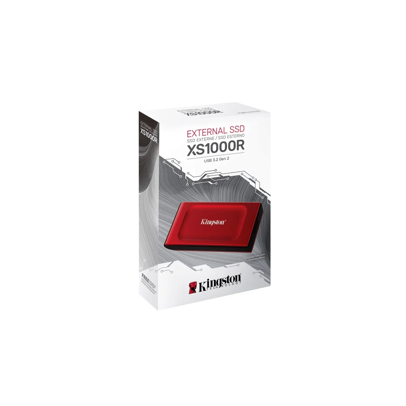 Kingston XS1000 2TB Portable External SSD | 1050MB/s Read, 1000MB/s Write
