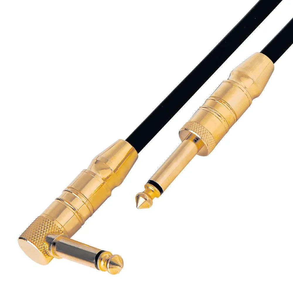 Kinsman Noiseless Instrument Cable w/Angled Jack ~ 20ft/6m