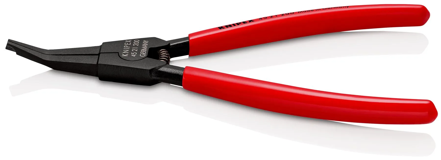 KNIPEX Circlip Pliers Special Retaining Ring Plier for Retaining Rings on Shafts 220mm 45 21 200