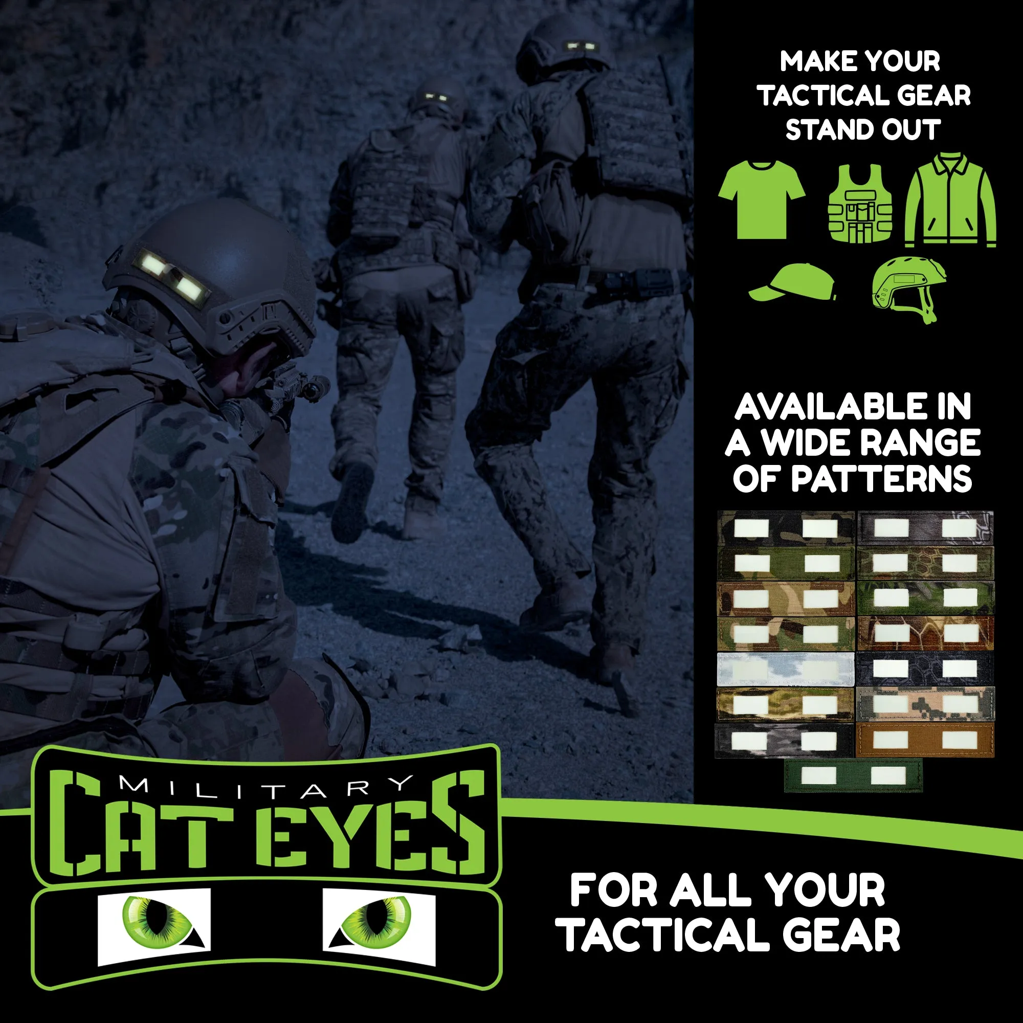 Kryptek Typhon Military Helmet Cat Eye Band