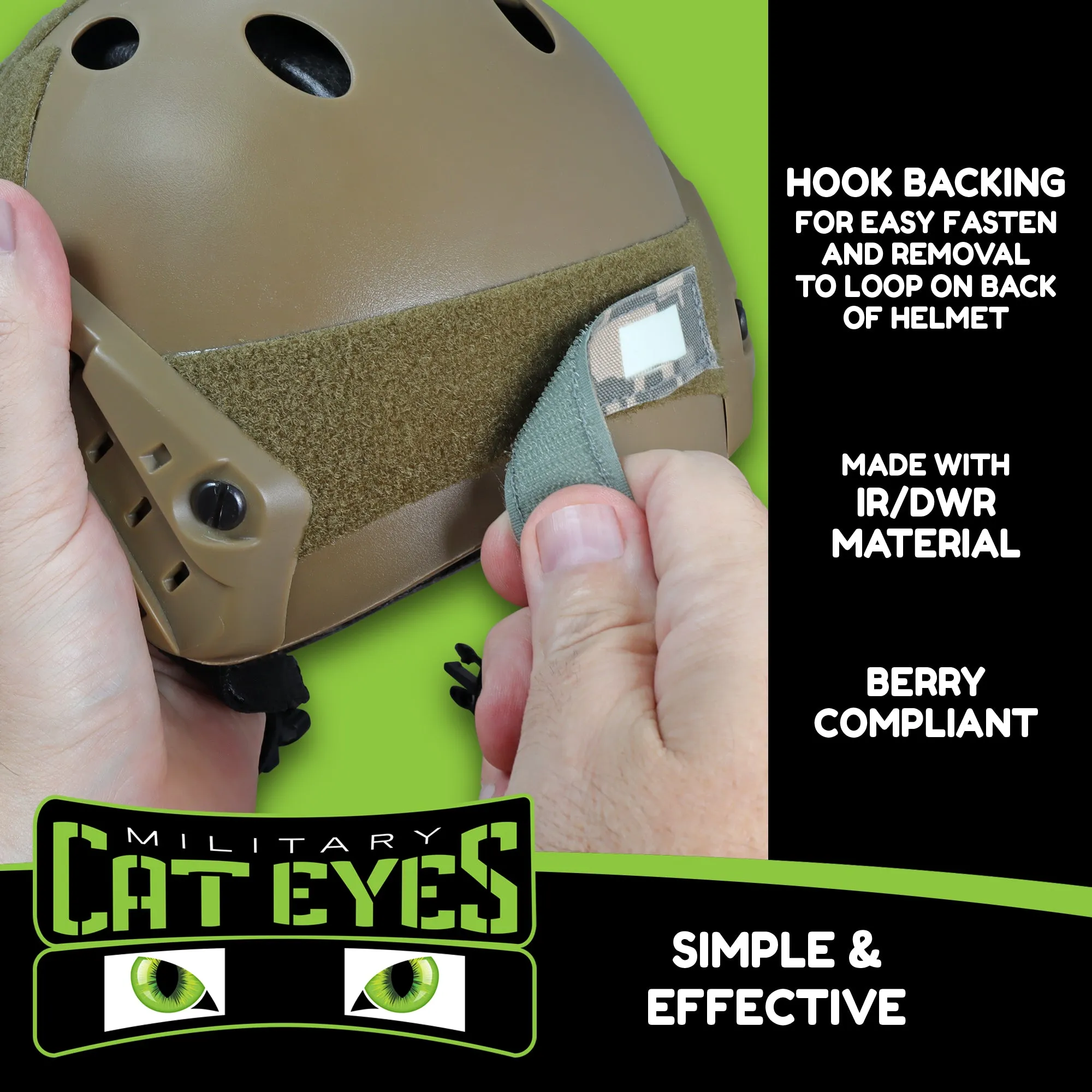 Kryptek Typhon Military Helmet Cat Eye Band