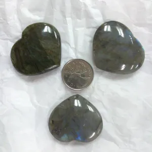Labradorite Heart Large