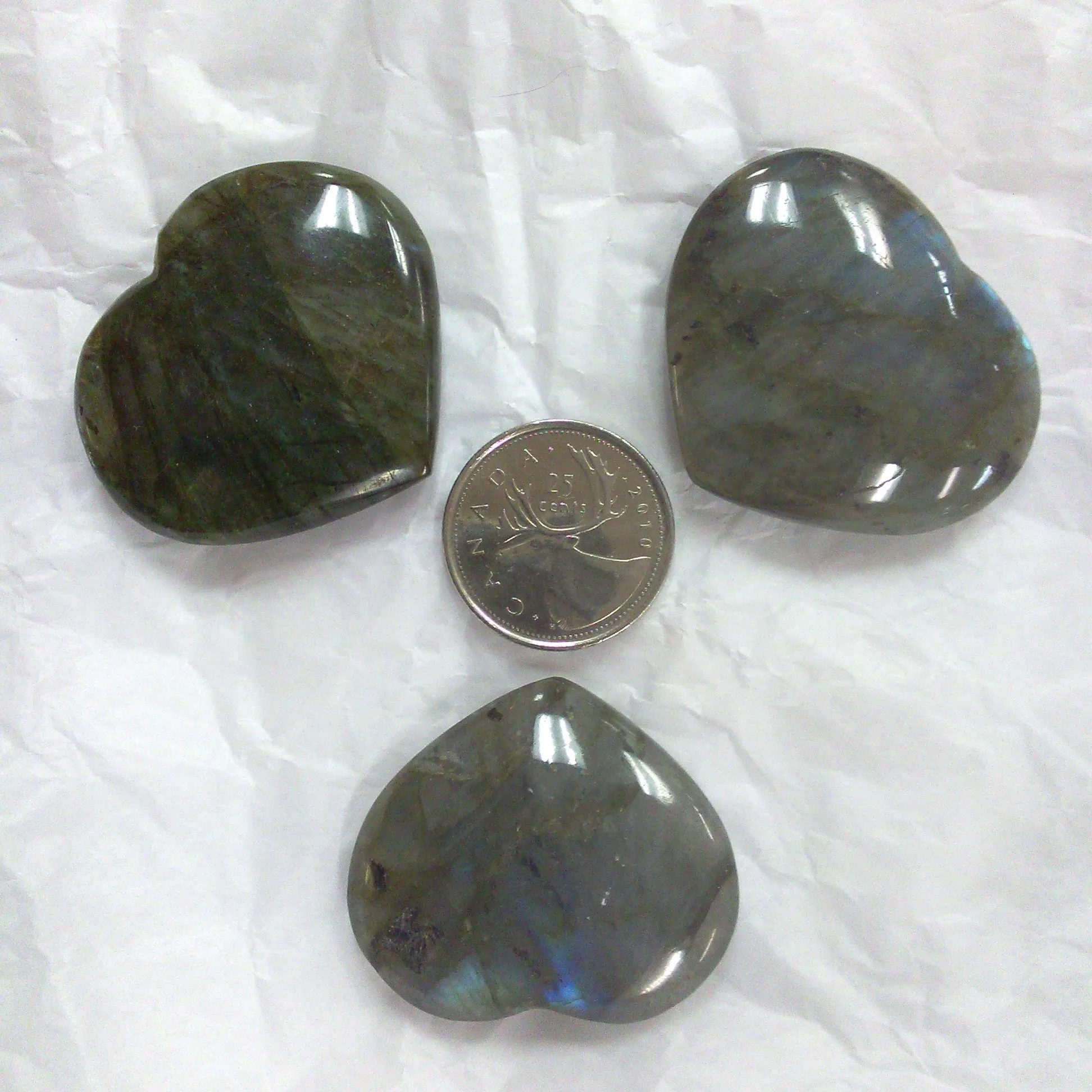 Labradorite Heart Large