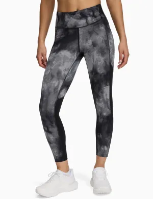 Launch Printed Ankle Tights - Black/Reflective