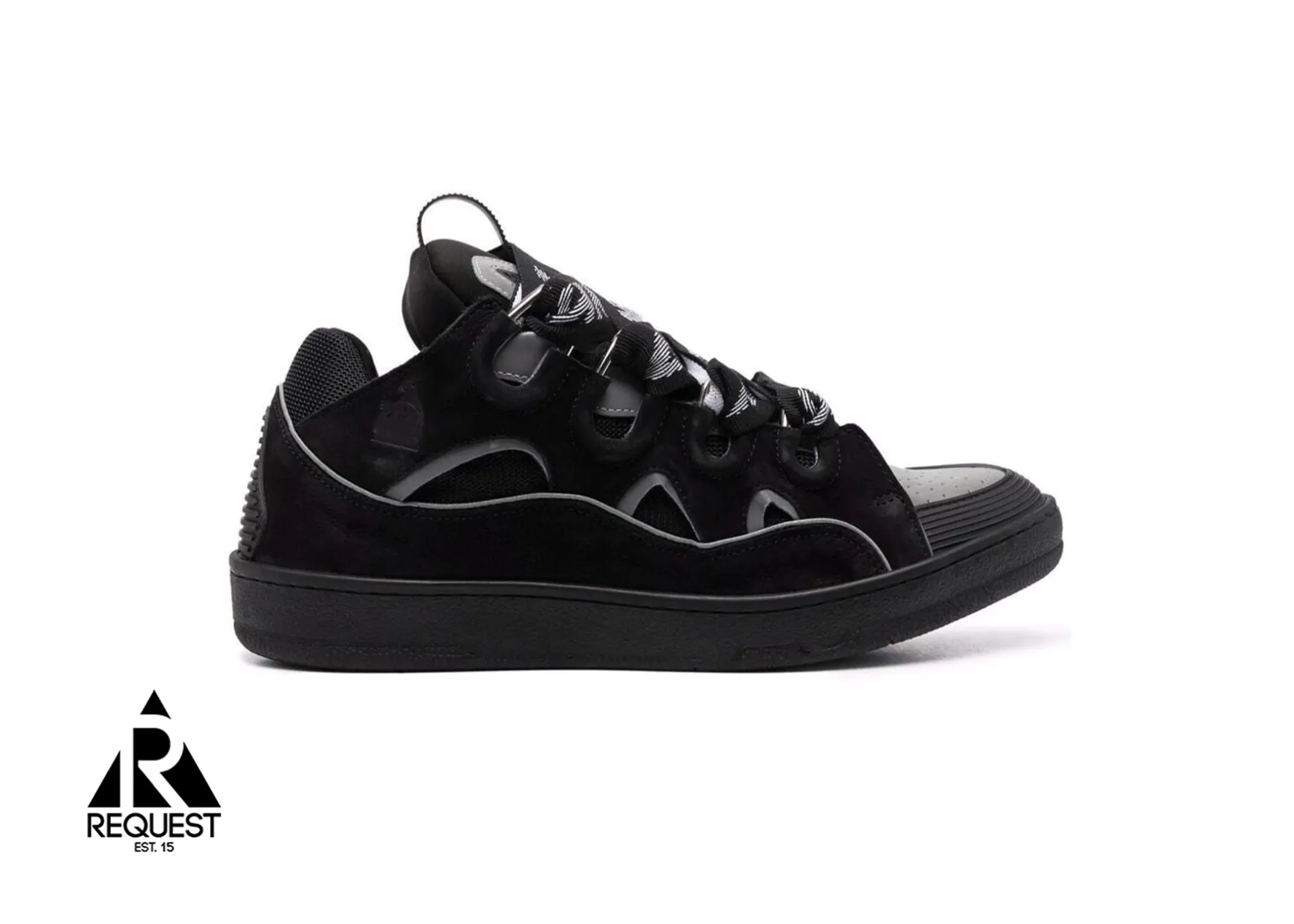Leather Curb "Black Reflective"
