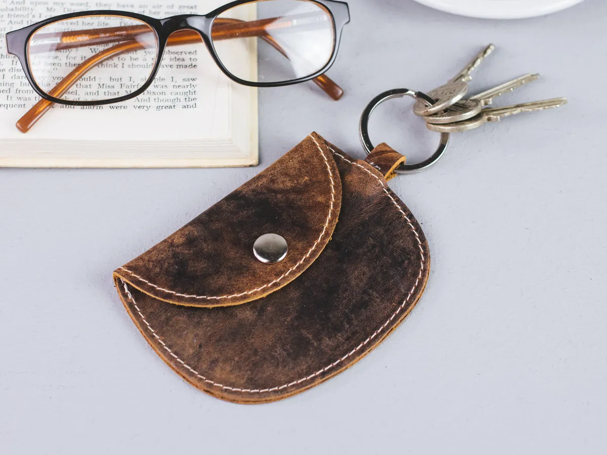 Leather Purse Keyring