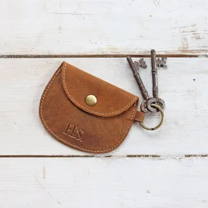 Leather Purse Keyring