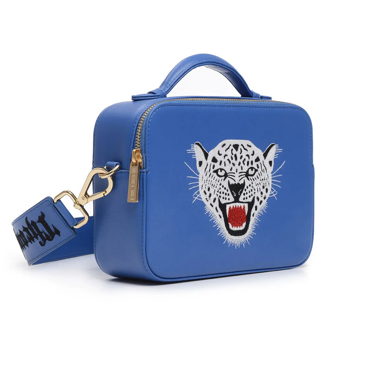 LEOPARD EMBROIDERED CROSSBODY BAG
