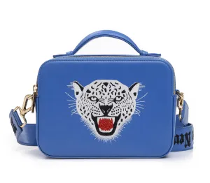 LEOPARD EMBROIDERED CROSSBODY BAG