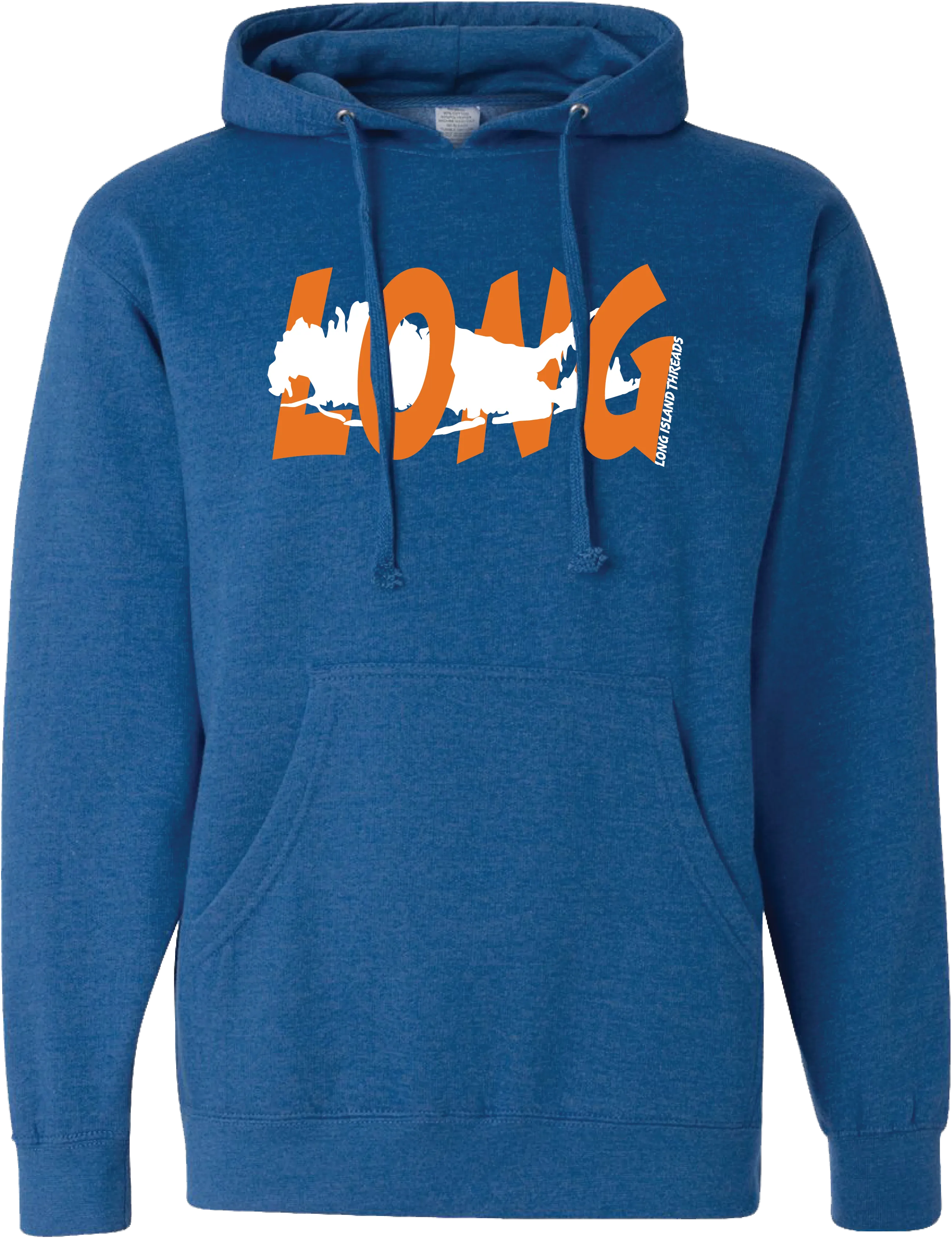 LI Offset Hoodie (Royal Heather/Orange/White)