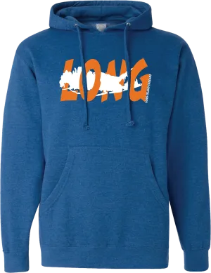 LI Offset Hoodie (Royal Heather/Orange/White)