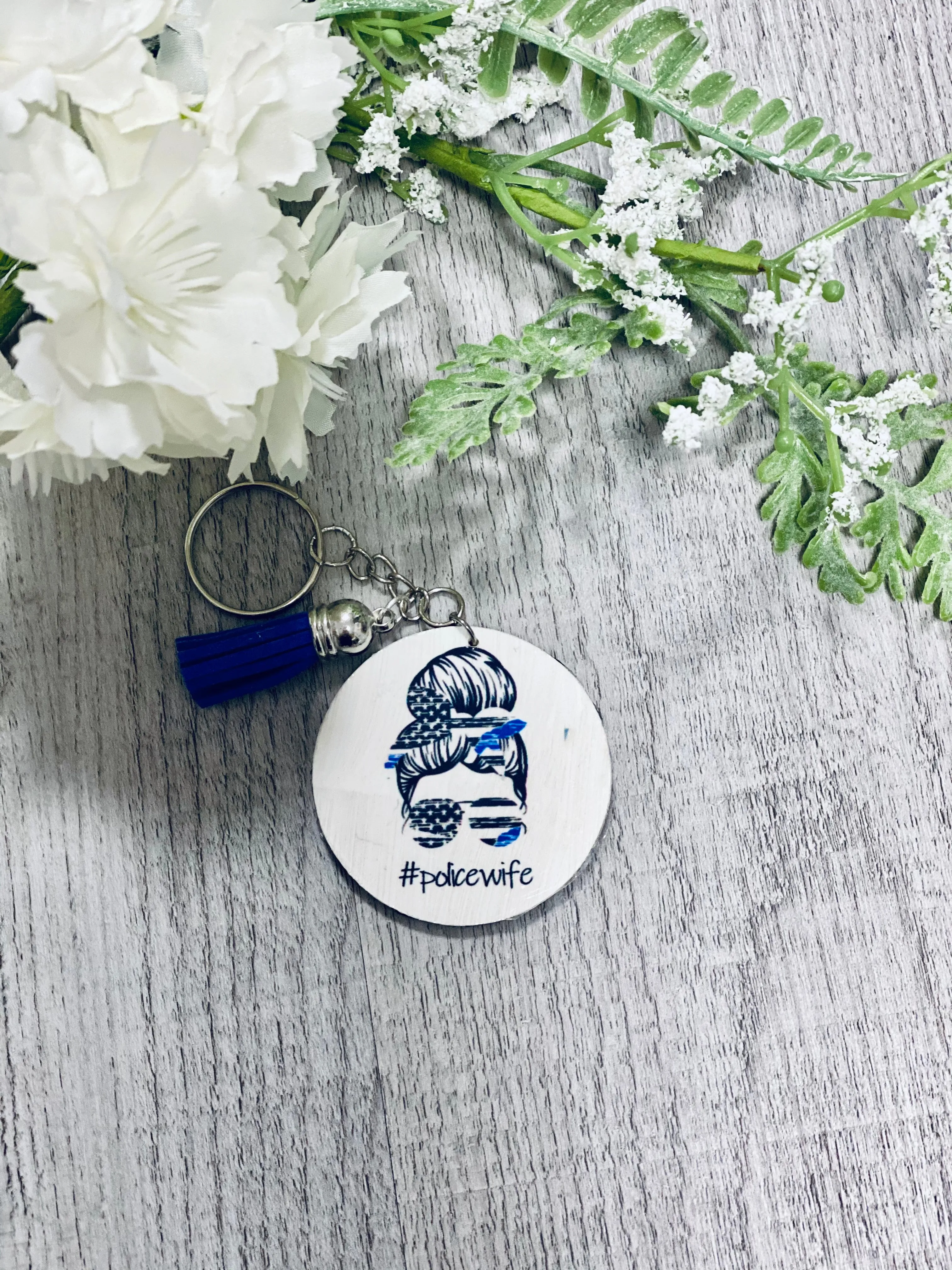 Lineman Wife Keychain