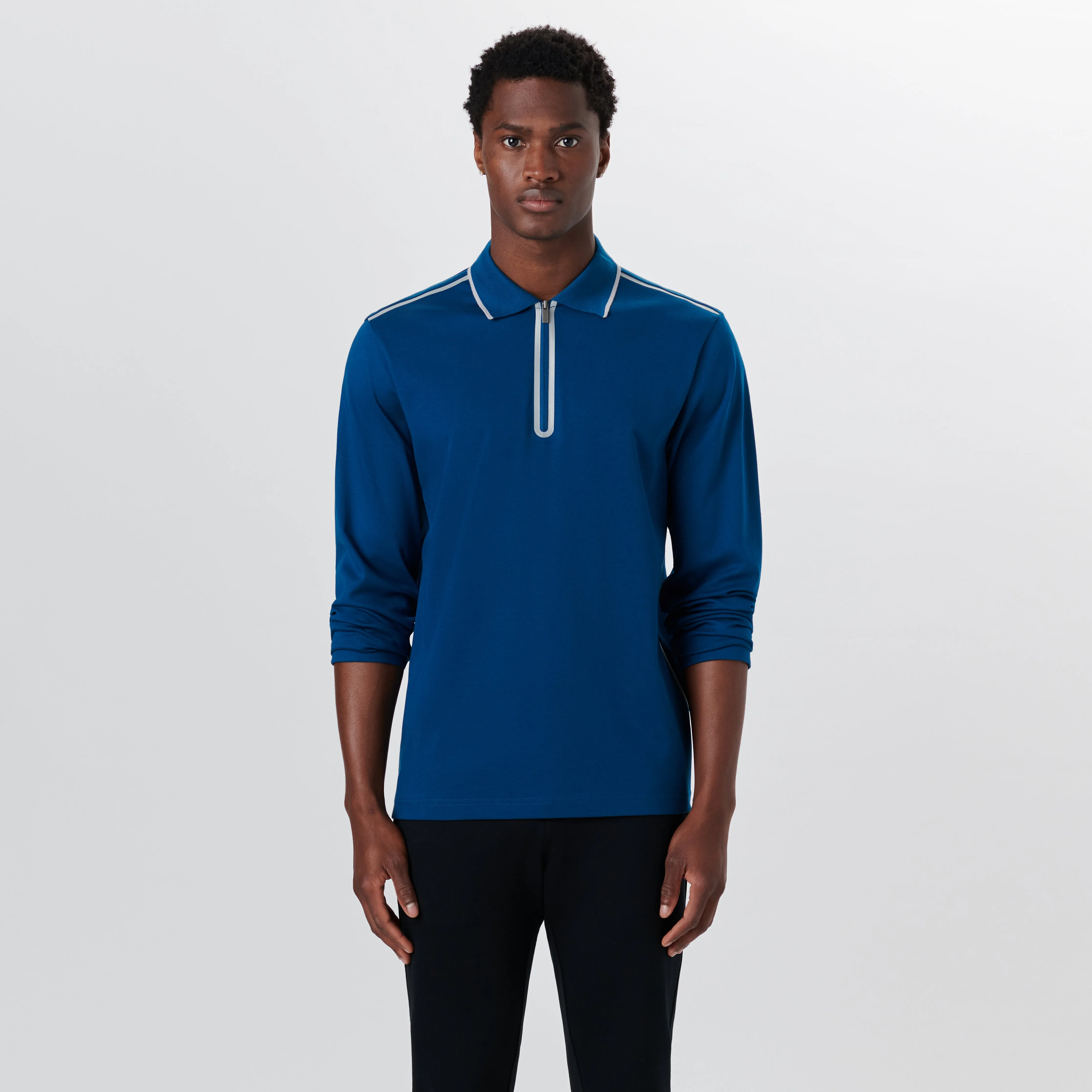 Long Sleeve Quarter Zip Polo