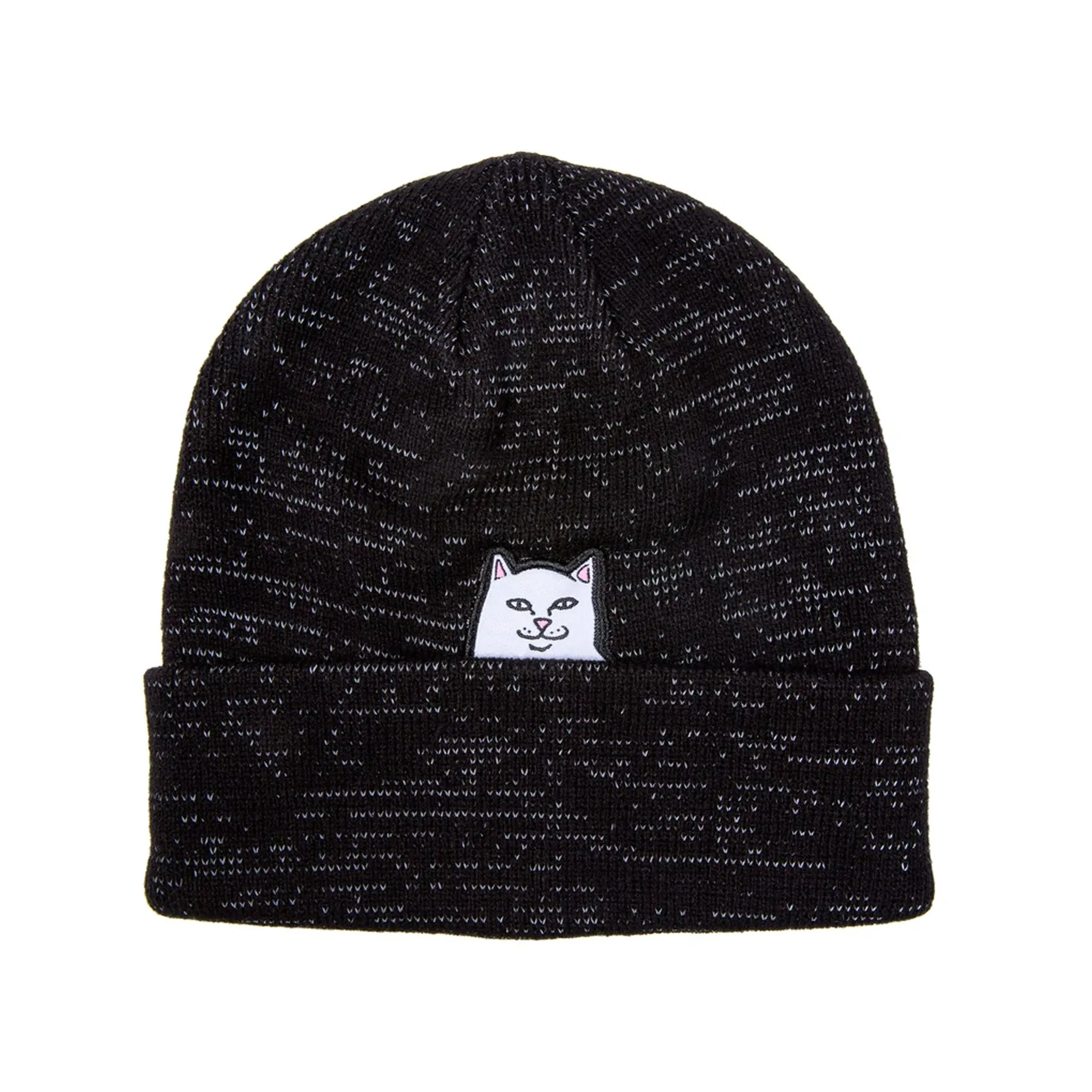 Lord Nermal Beanie (Black Reflective Yarn)