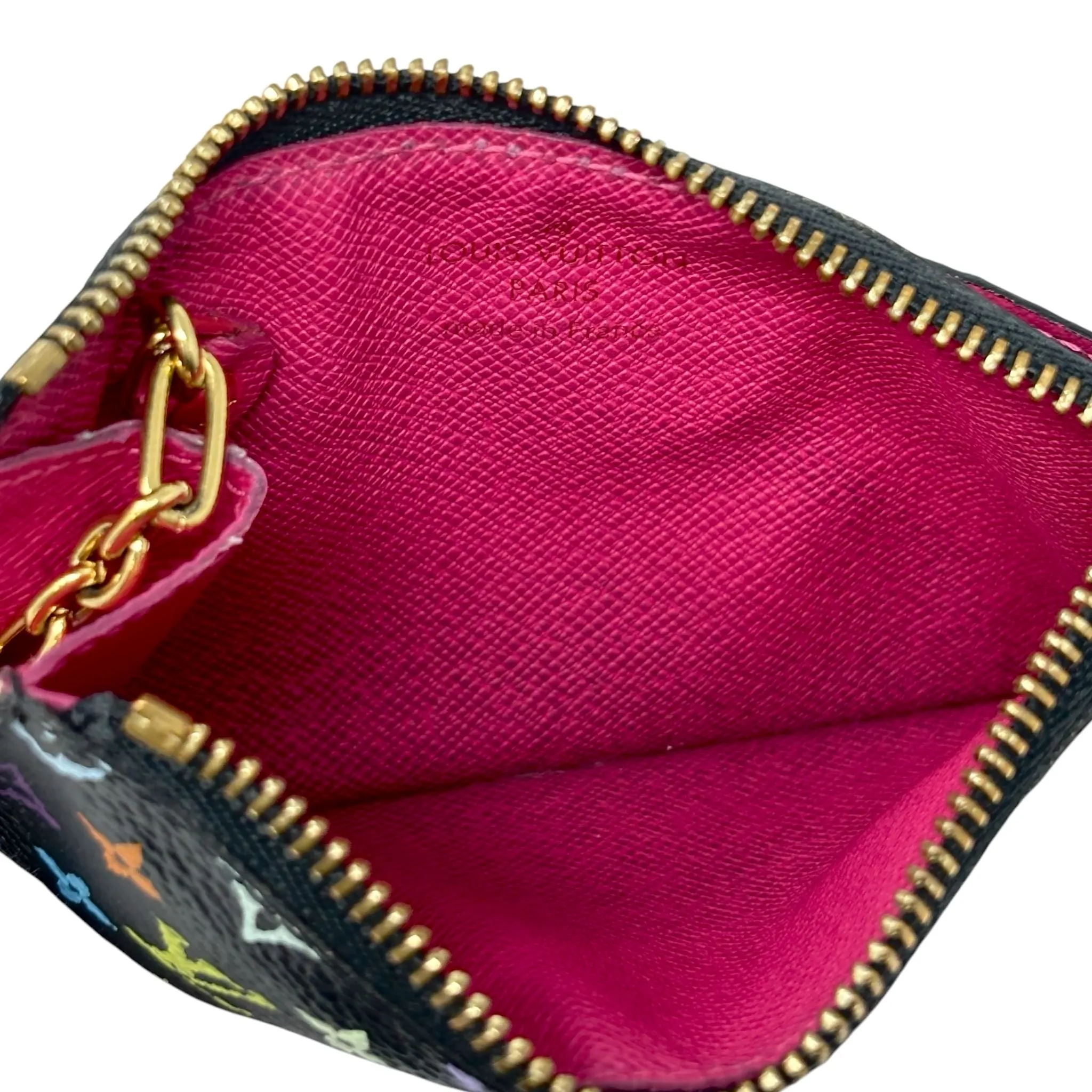 Louis Vuitton Black Murakami Keychain Wallet