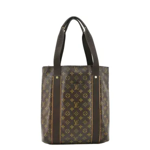 LOUIS VUITTON Cabas Beaubourg Monogram Canvas Tote Brown