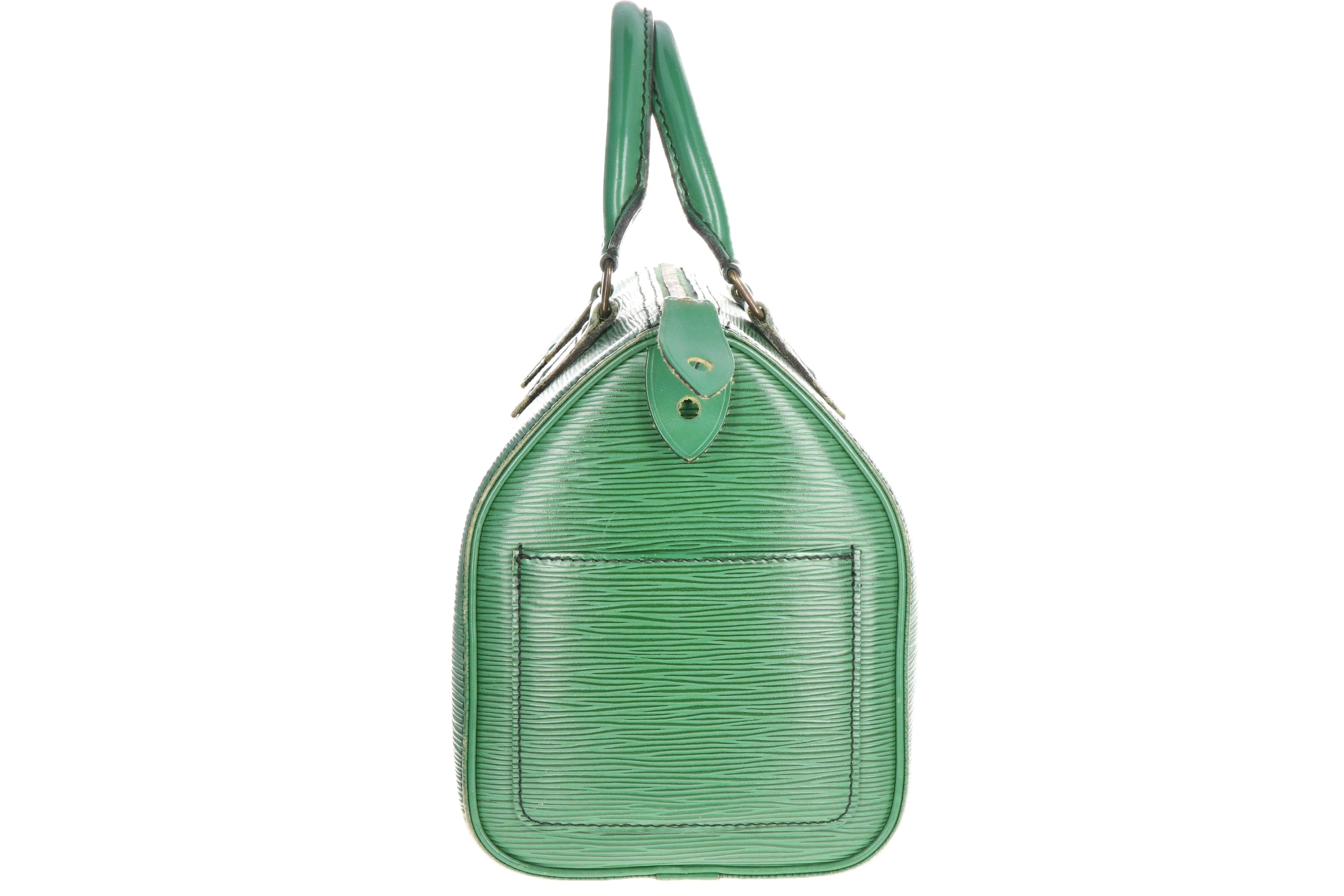Louis Vuitton Epi Green Speedy 25