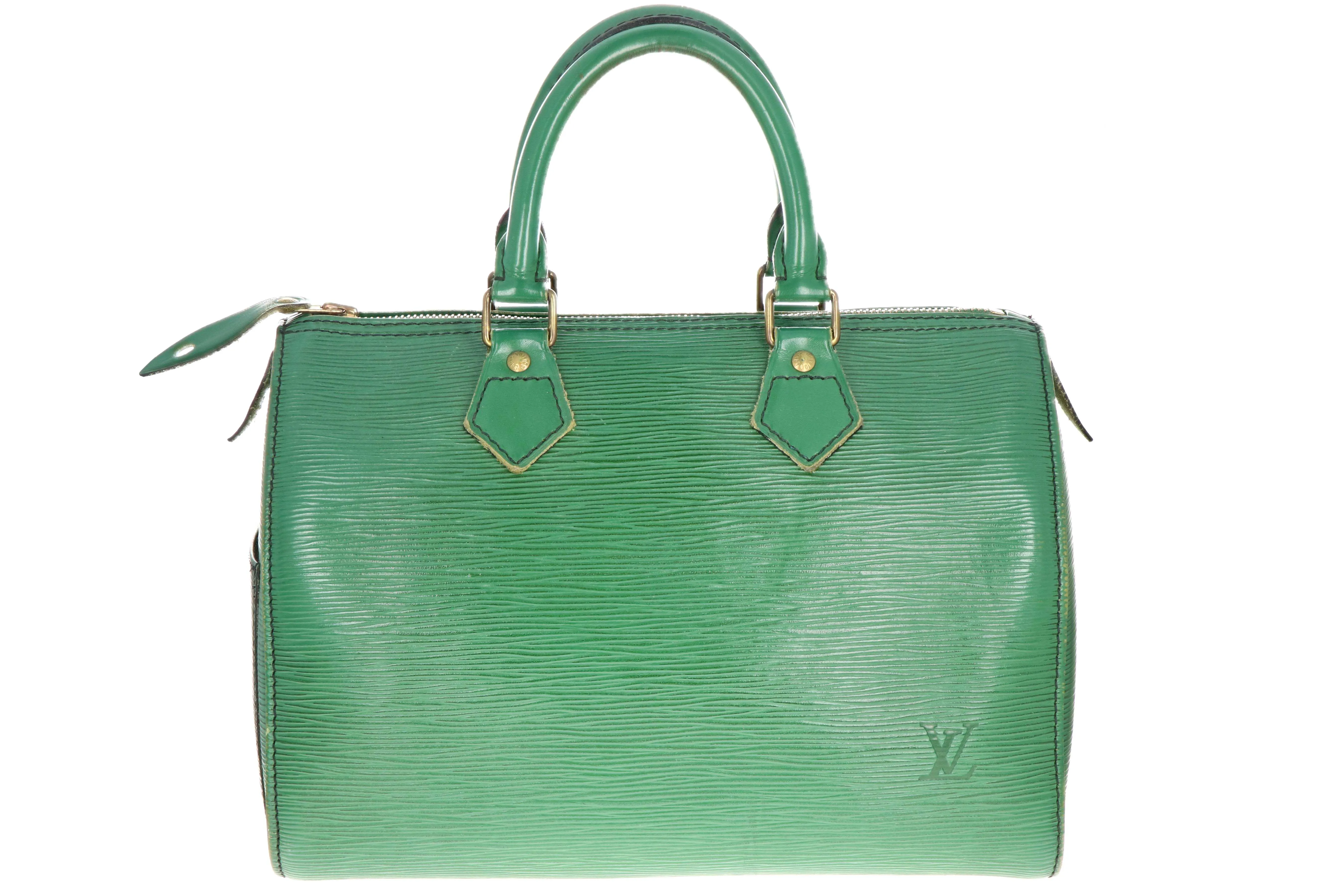 Louis Vuitton Epi Green Speedy 25