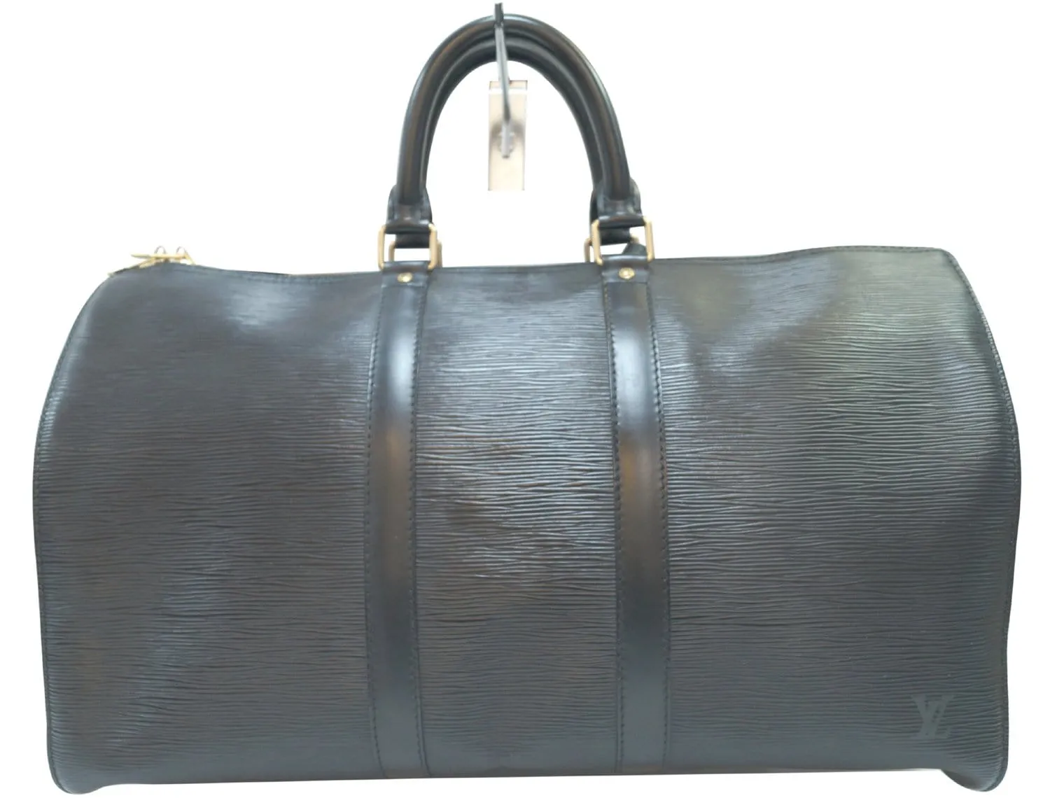 LOUIS VUITTON Epi Leather Black Keepall 45 Travel Boston Bag
