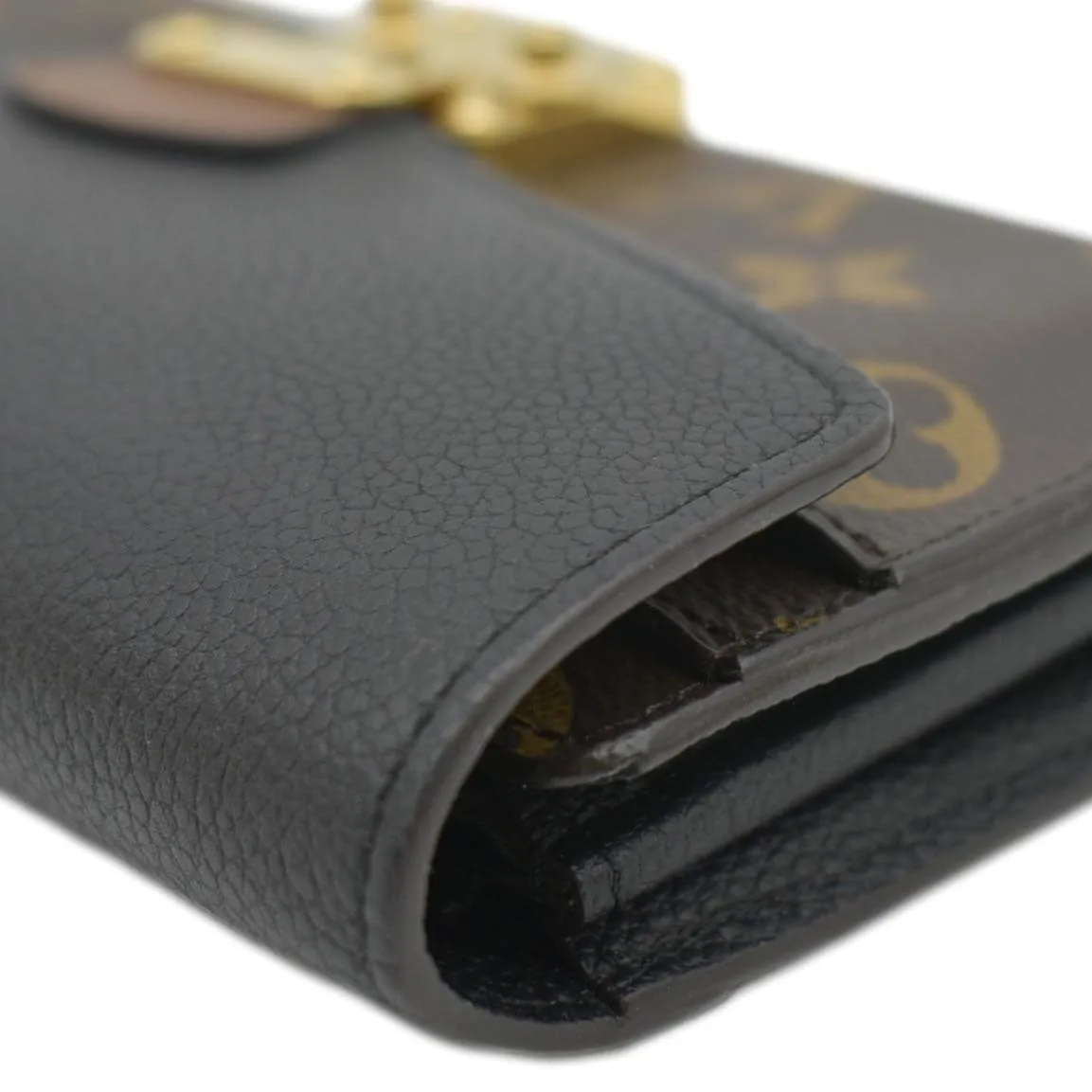 LOUIS VUITTON Pallas Monogram Canvas Wallet Brown