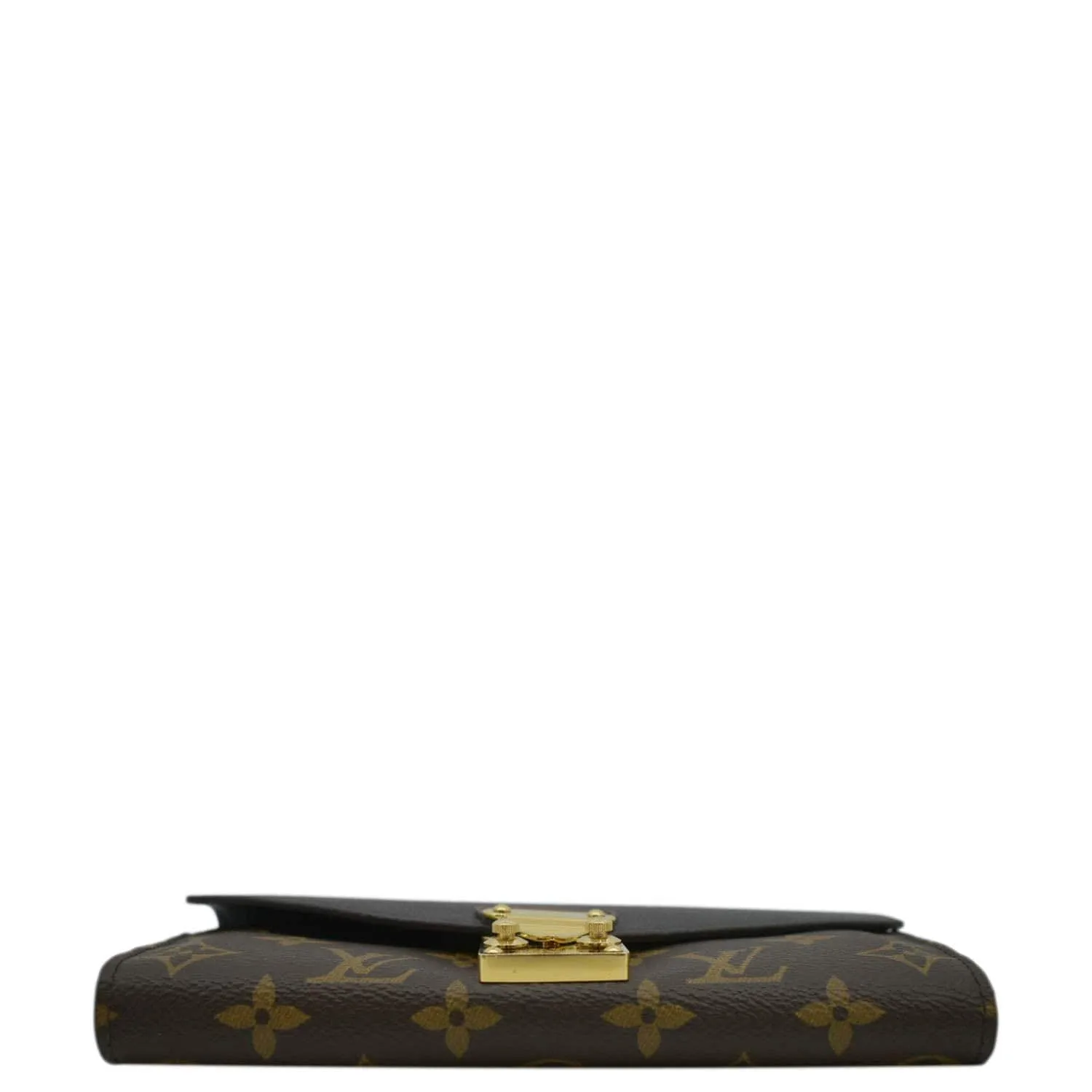 LOUIS VUITTON Pallas Monogram Canvas Wallet Brown