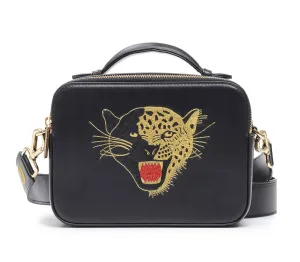 LTD.EDITION LEOPARD EMBROIDERED CROSSBODY BAG