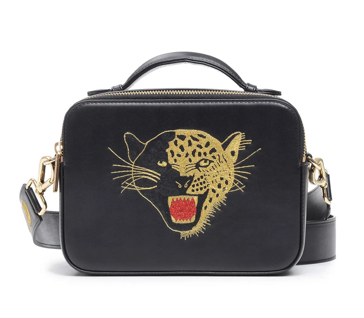 LTD.EDITION LEOPARD EMBROIDERED CROSSBODY BAG