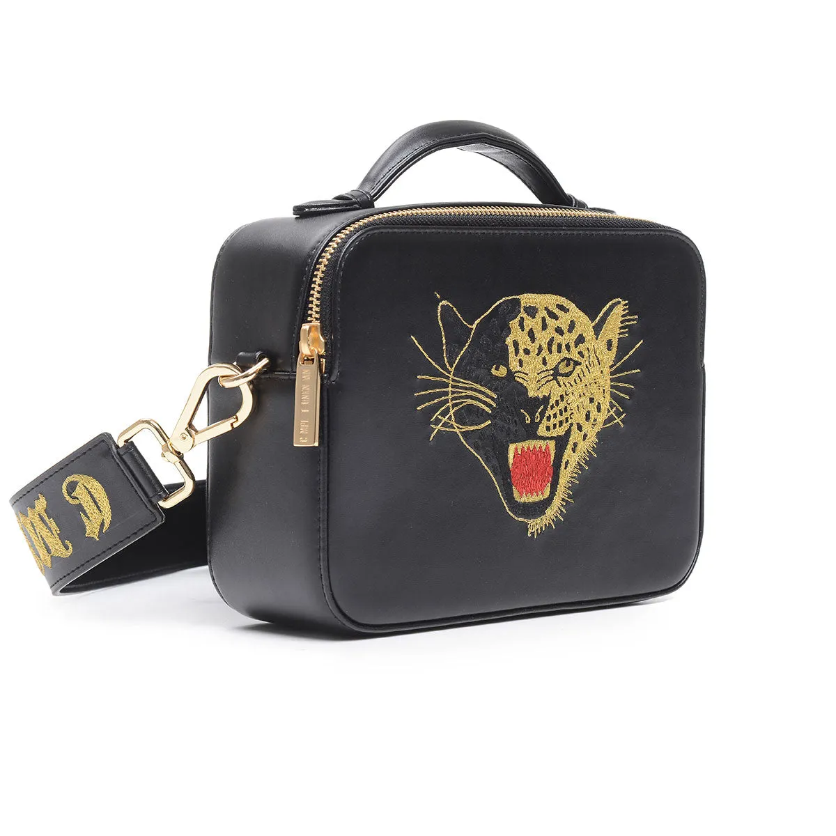 LTD.EDITION LEOPARD EMBROIDERED CROSSBODY BAG