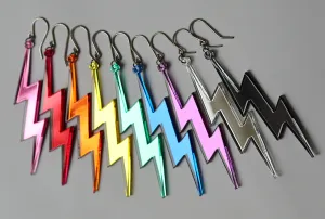 LUCKY STRIKE LIGHTNING BOLT EARRINGS
