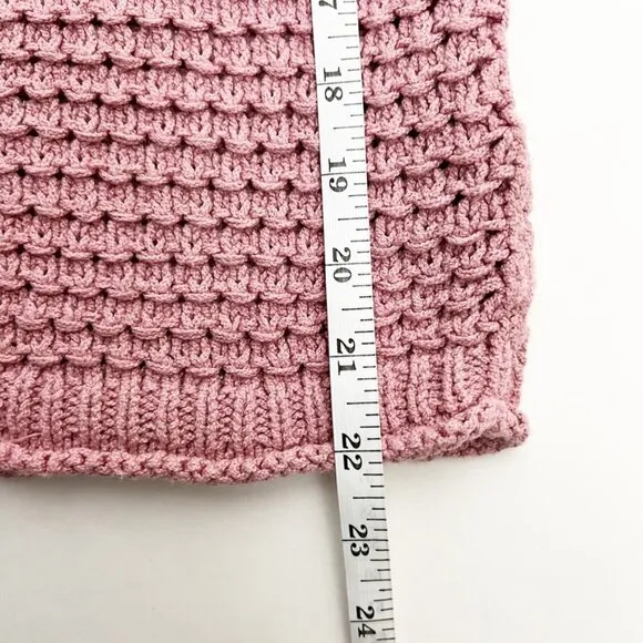 Madewell Open-Stitch Austen Pullover Sweater. Mauve. Size XS