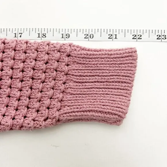 Madewell Open-Stitch Austen Pullover Sweater. Mauve. Size XS