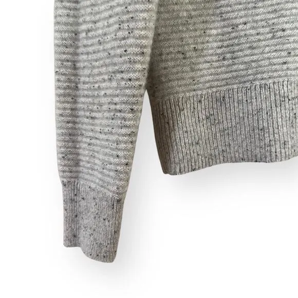Madewell (Re)sponsible Cashmere Deville Cropped Cardigan Sweater XS Donegal Ash