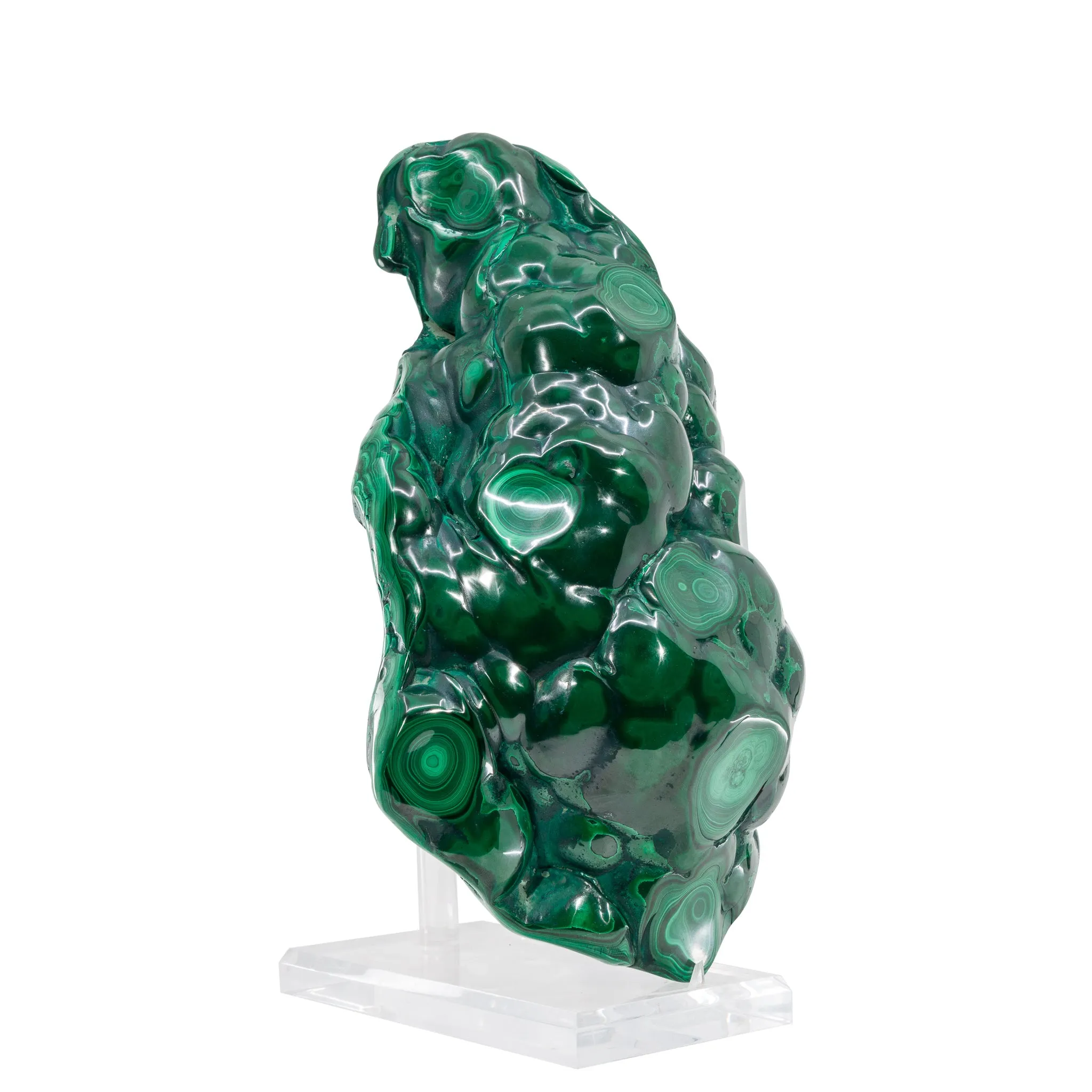 Malachite 14.8 Inch 16.2lb Polished Free Form Crystal - Congo