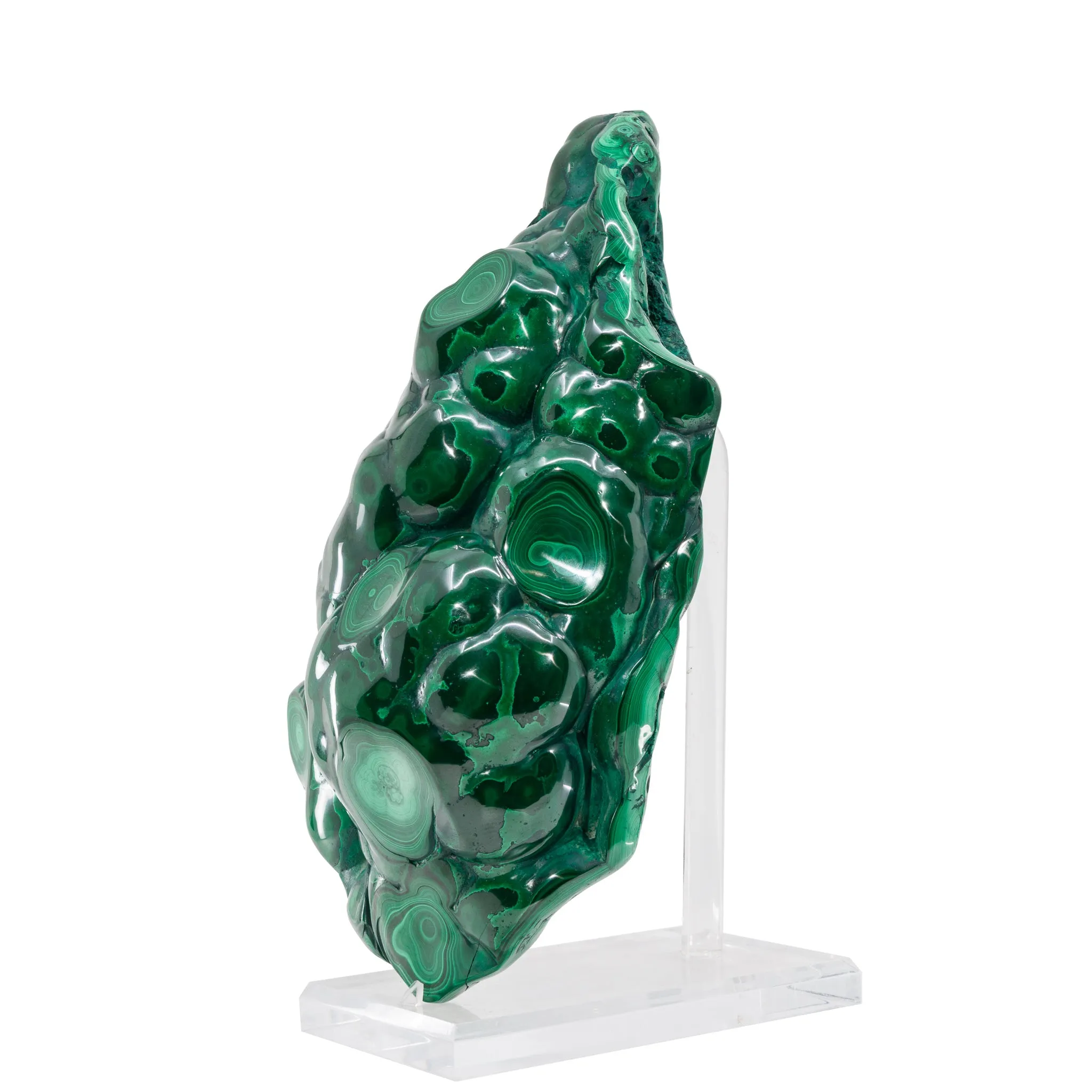 Malachite 14.8 Inch 16.2lb Polished Free Form Crystal - Congo