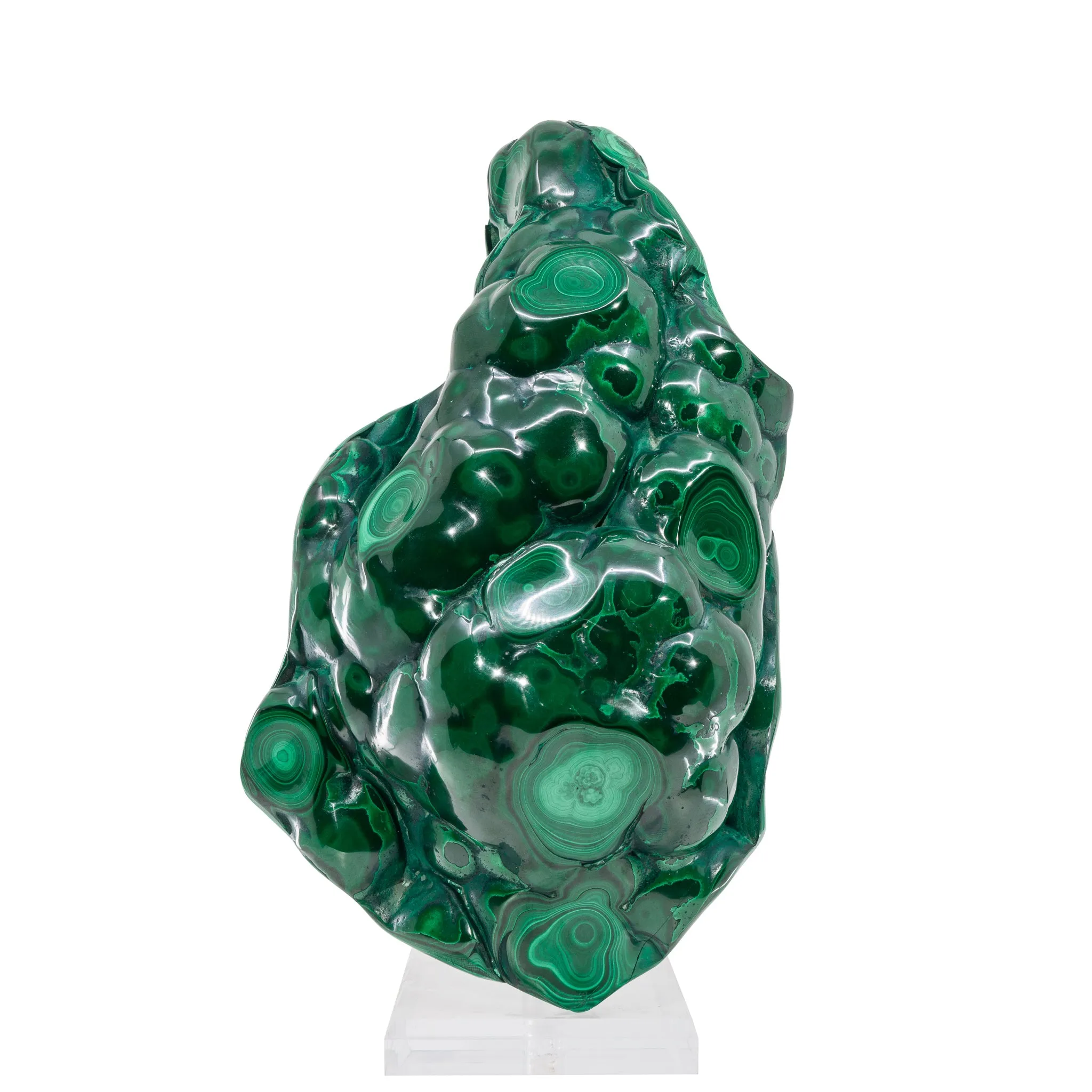 Malachite 14.8 Inch 16.2lb Polished Free Form Crystal - Congo