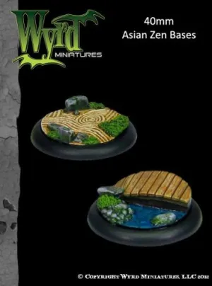 Malifaux - Base Inserts - Asian Zen - 40mm
