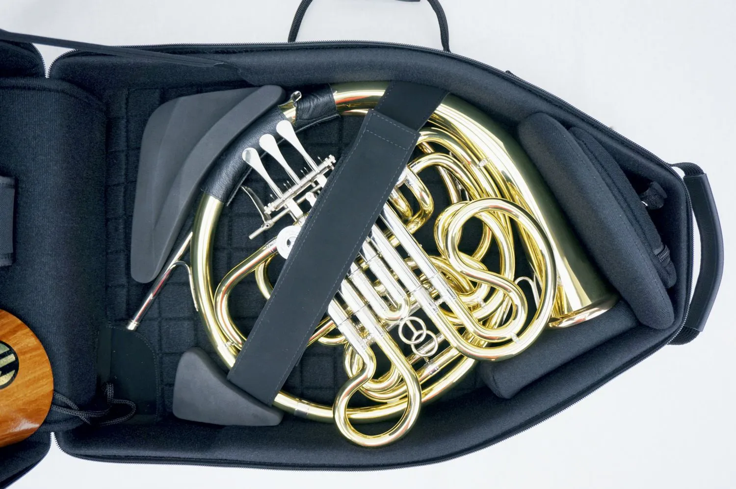Marcus Bonna French Horn Case- 5XL- Black Nylon w/ Red Trim